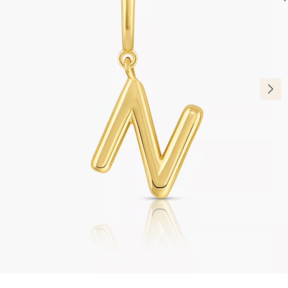 NWT gorjana alphabet helium Parker charm - Picture 10 of 13